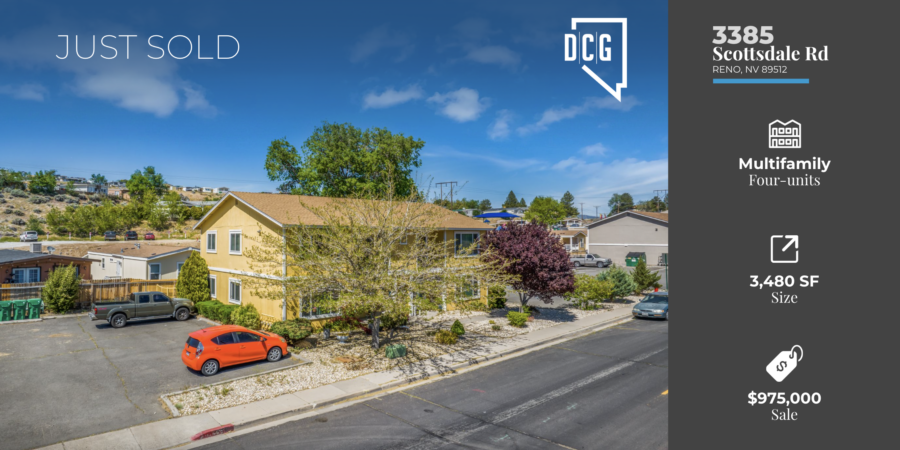 DCG’s Multifamily Team Represents Buyer and Seller of North Reno 4-Unit Apartment Complex